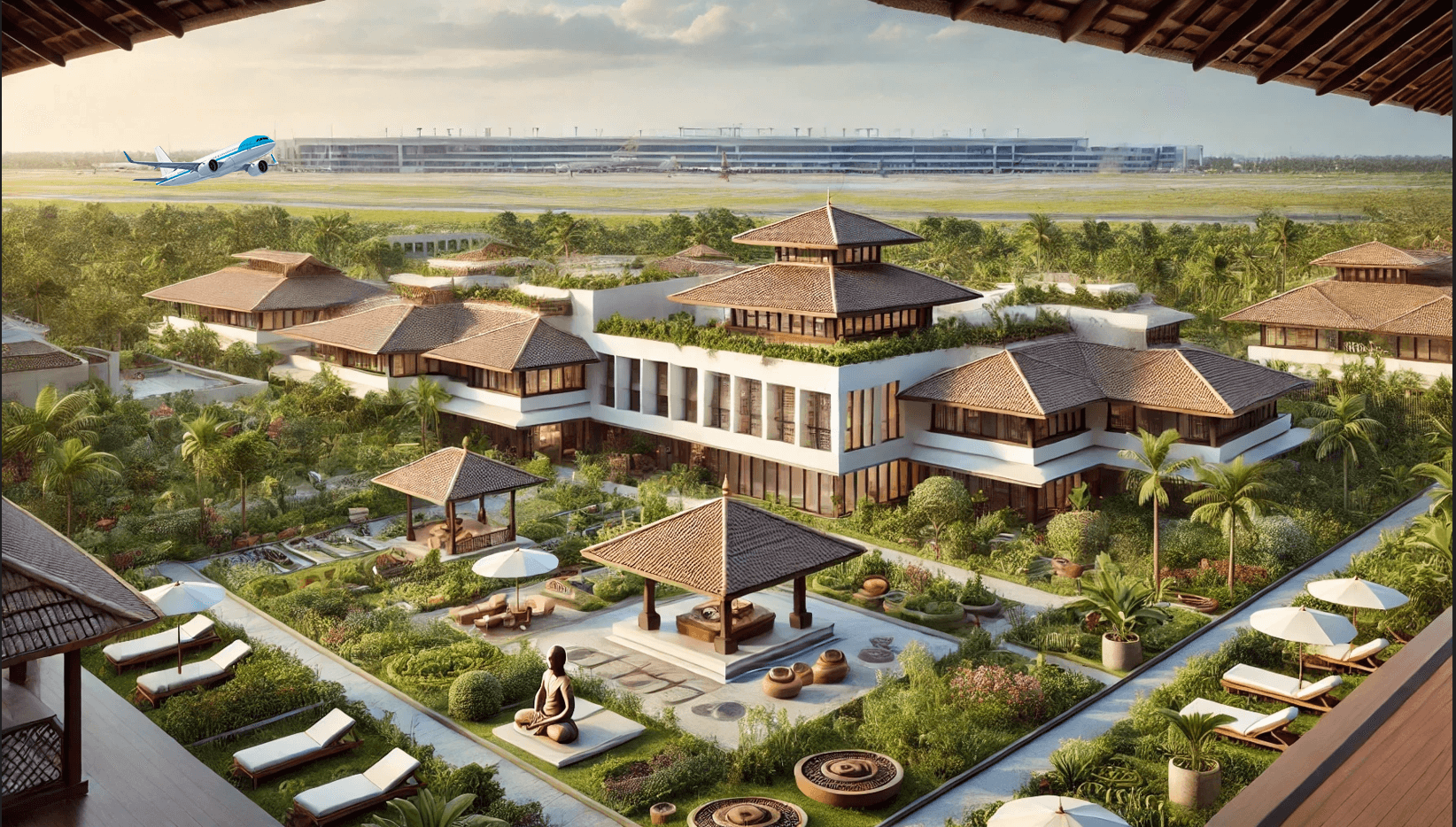 Kannur Aero City airport city masterplan VR visualization by CYMAX